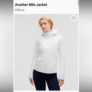 NWT Lululemon White Another Mile Jacket 6